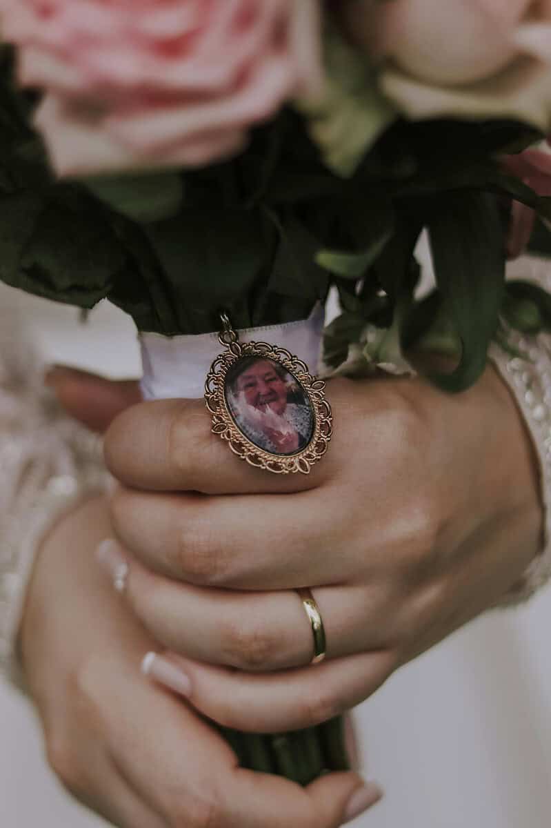 Mother Picture on Bride Ring